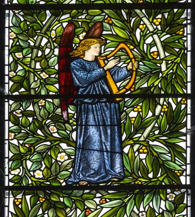 Nun Monkton, St Mary, Musizierender Engel von Edward and Morris Burne Jones